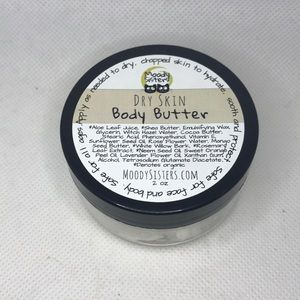 Moody Sisters Dry Skin Body Butter Unscented 2 oz
